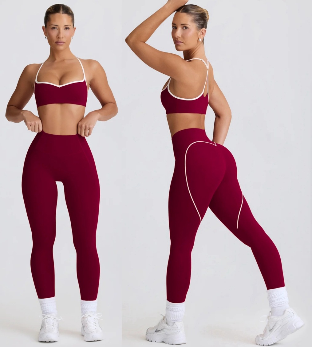 Tailleur pantalon bordeaux