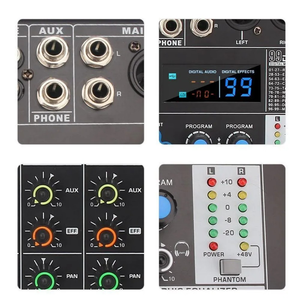 Yhs เครื่องผสมสัญญาณดิจิทัล8ช่องสัญญาณ MIX8พร้อมบลูทูธ /usb-คอนโซลมิกซ์เสียงสเตอริโอแบบมืออาชีพ