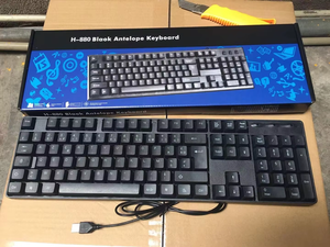 OEM personalizado 4-en-1 teclado ratón auricular Combo USB con cable e inalámbrico Interfaz de ordenador de membrana de plástico para ordenadores - Product Image 4