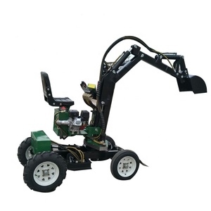 Hinoeros-Mini excavadora de ruedas, máquina de excavación - Product Image 2