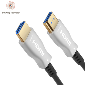 Cabo hdmi de fibra longa de vídeo hd 2.1v 8k @ 60hz 4k @ 120hz 5/10/20m, para sistema de home theater/monitor/console de jogos, 50/100 metros