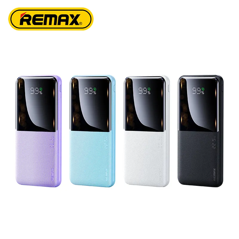 Remax Pd 20 Вт Power Bank 20000 мАч Быстрая зарядка Rpp-623 светодиодный цифровой дисплей 2023 Новый 20000 мАч мобильный Power Bank