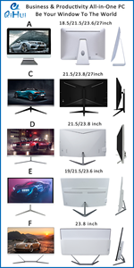 Qihui מותאם אישית באיכות גבוהה 22 אינץ Core i3 כל אחד ב-pc חומרה מונובלוק מחשב שולחני כל ב אחד מחשבים