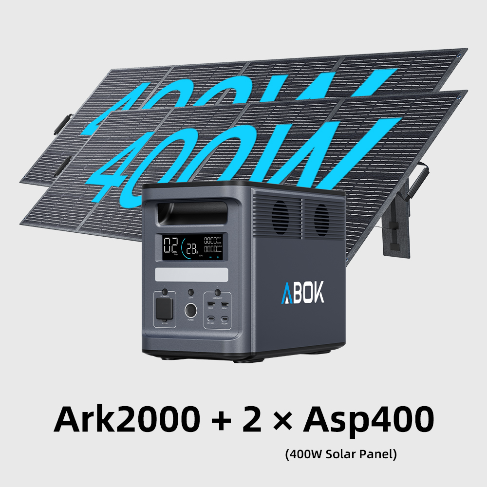 Ark2000 + แผงโซลาร์เซลล์ 400W จำนวน 2 แผง