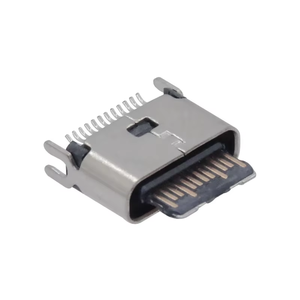 板锁USB 3.1 C型母24针全功能测试插座垂直USB C插座连接器，用于快速充电 - Product Image 5