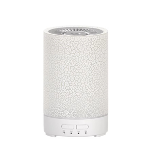 Diffusore di aromi ad ultrasuoni da 150ml Mini umidificatore d'aria crepa Design USB alimentato da 7 luci a LED a colori per la casa, camera da letto - Product Image 1