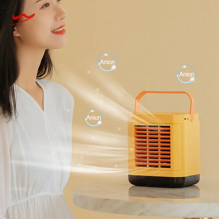 Wywd mini ventilador de ar portátil, ventilador refrigerador de ar interno recarregável, usb
