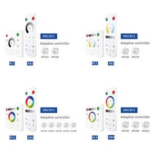 FCOB 2835 5050 Dimmer CCT RGB RGBW RGBCCT PWM SPI WS2811 Led şerit mavi diş müzik denetleyicisi ve uzaktan duvar dokunmatik Panel - Product Image 2