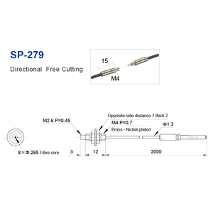 Sepum Thru光ファイバセンサーアレイR2最小曲げ半径タイプデジタル光ファイバセンサープローブ - Product Image 5