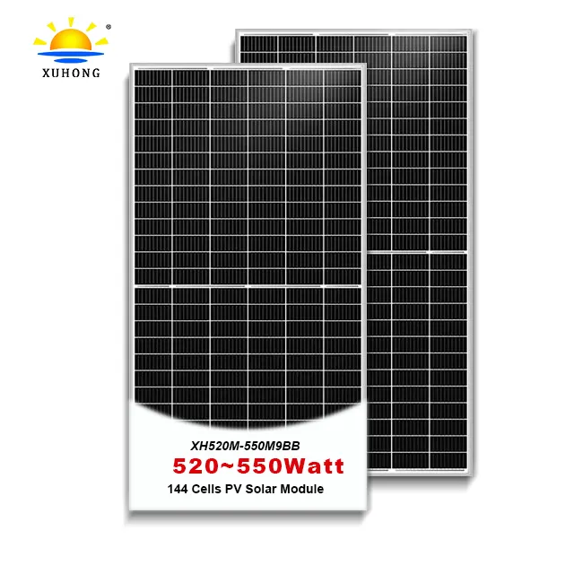 Painel solar doméstico com 580w, 590w, 600w, 650w, 12bb e 10bb, para sistema de energia solar, com o melhor preço, painel solar