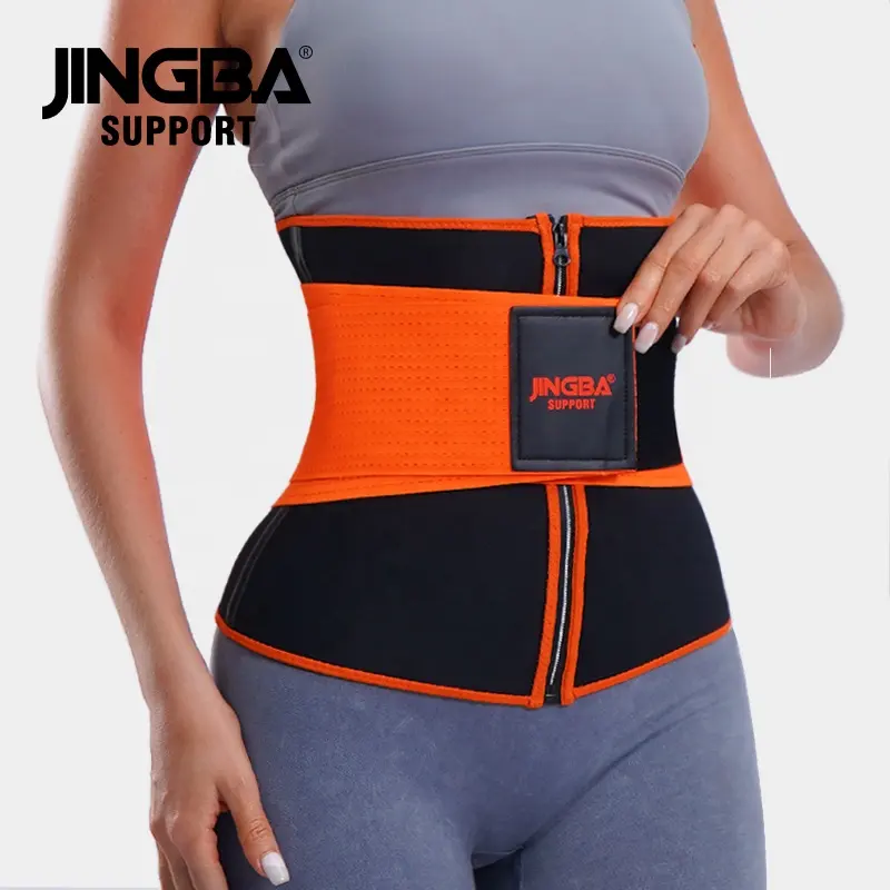 JINGBA ISO CE Baixo MOQ Neoprene Wide Workout Espartilho Hot Shaper Cintura Emagrecimento Aparador Tummy para Indoor Outdoor Sports