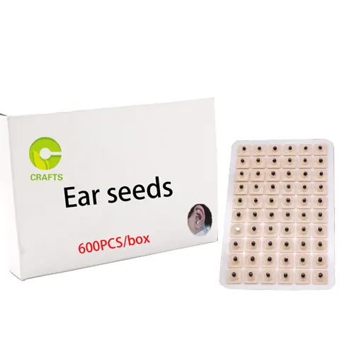 マッサージ耳の種600PCSマッサージ耳の種子は、ビセラハーブ指圧耳の種子を調整します