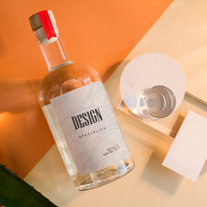 Logo baskı boş cam likör şişesi gin hediye paketi kutu 700ml ruhu patron tequila plastik şişe