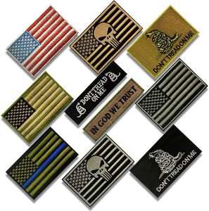Custom Allsize Funny <strong>Hook</strong> <strong>and</strong> <strong>Loop</strong> Tapes Full Embroidery <strong>Loop</strong> <strong>and</strong> <strong>Hook</strong> Embroidered American Flag Patch Embroidered Patches - Product Image 1
