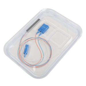 MINI SC/UPC 1:2 PLCスプリッター1X2鋼管光ファイバー平面光回路FTTHネットワーク用
