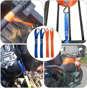 10 Pcs Soft <strong>Loop</strong> Tie Down <strong>Straps</strong> Ratchet Belts for Secure <strong>and</strong> Confident Trailer of Motorcycle Dirt Bike ATV UTV Soft <strong>Loops</strong> Set