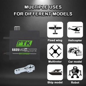 Ptk 6835 Mg Volledig Metalen Tandwielen Met Hoog Koppel Rc <span class=keywords><strong>Servo</strong></span> 35Kg 1/8 1/10 Terreinnavigatie En Klimrobot - Product Image 5