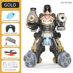 Robot de lucha de tiro con bolas de Gel Dual de batalla inteligente Rc con efecto de pulverización, robot de combate de 2,4G, juguete para regalo - Product Image 6