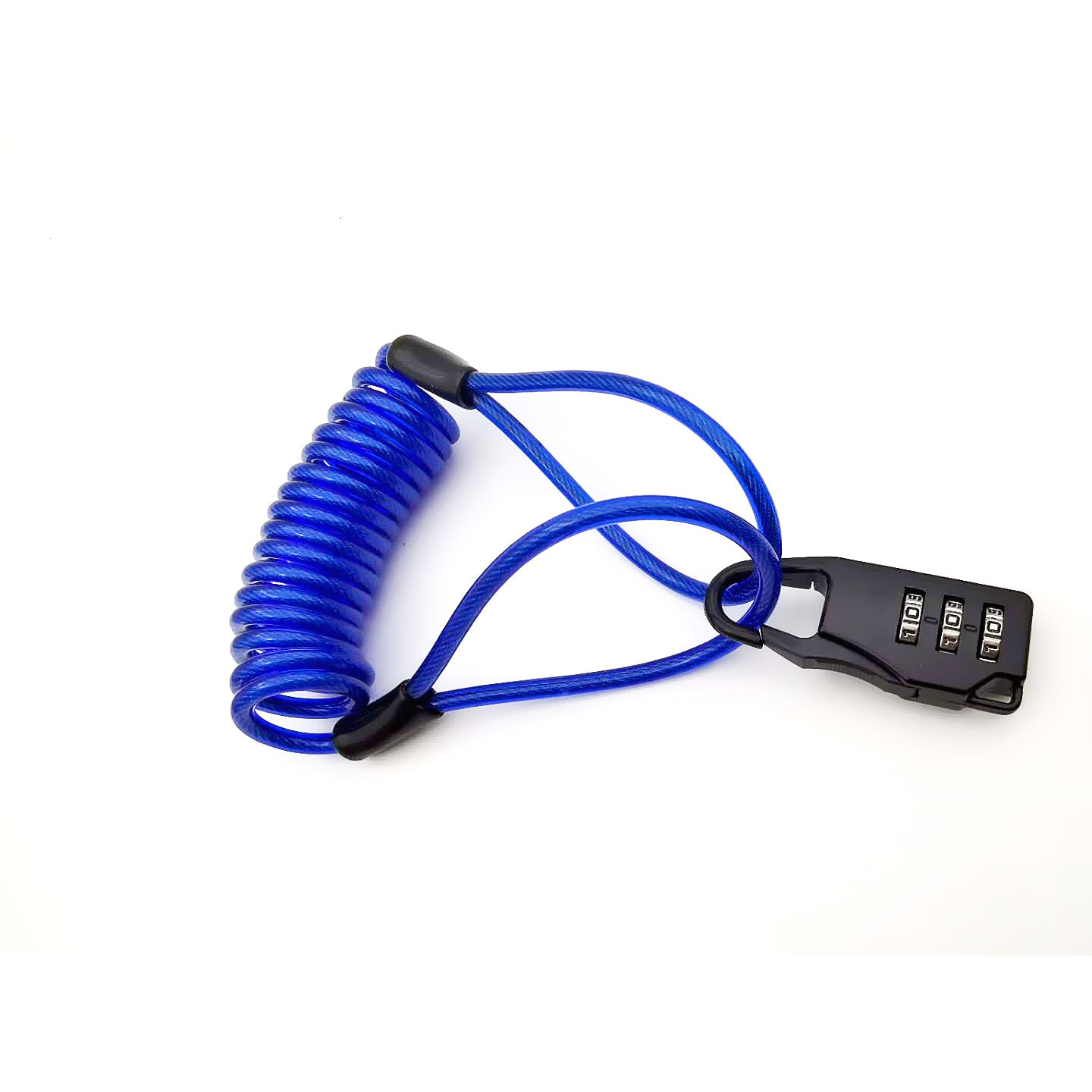 Blue rope with black padlock