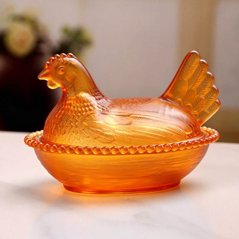 perla grande naranja gallina
