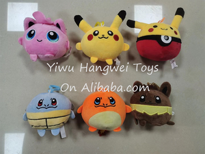 厂家批发高品质4英寸Pokemones毛绒玩具皮卡丘毛绒公仔毛绒动物挂件玩具 - Product Image 6