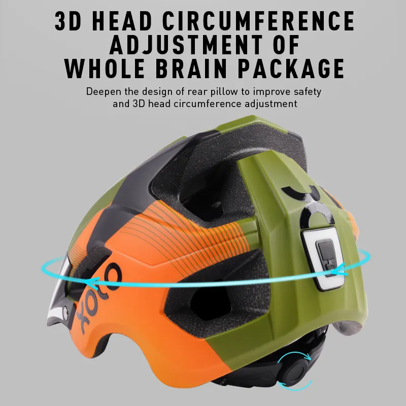 detachable brim mountain road bike camouflage helmet
