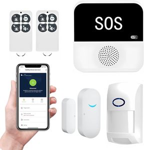 Kit de sistema de alarma de seguridad inteligente para el hogar Tuya, sistema antirrobo WiFi, juegos de alarma de larga distancia, seguridad multiprotección para el hogar - Product Image 1