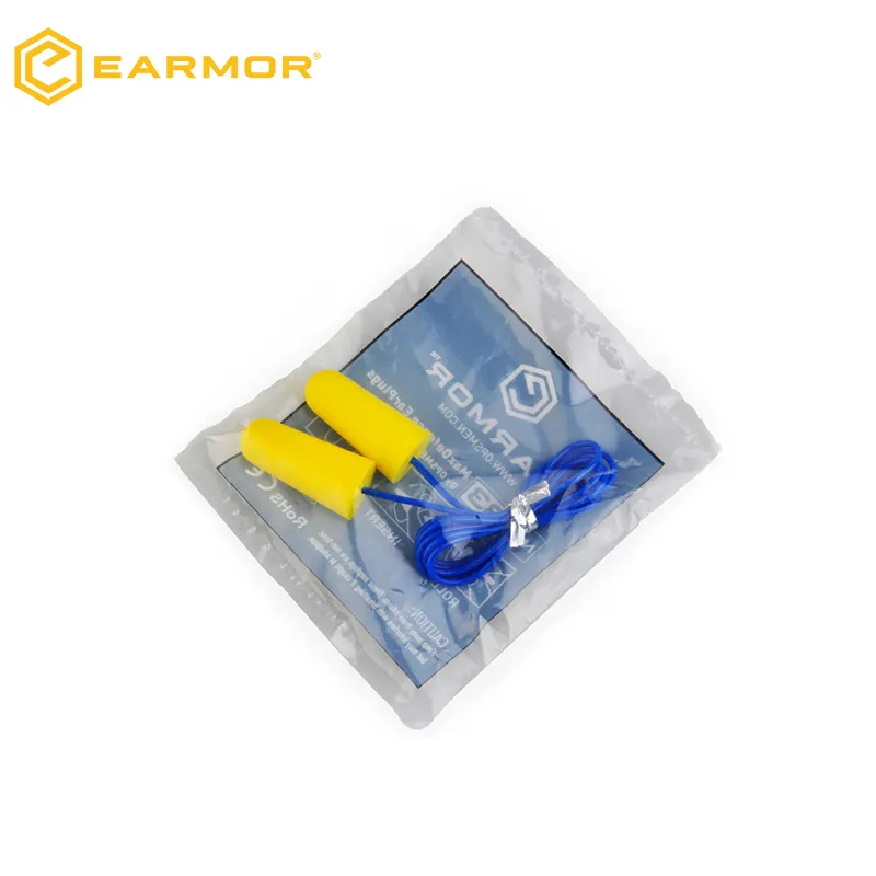 OPSMEN Earmor M02 hearing protector MaxDefense Foam Ear Plugs NRR36 PPE foam ear pain protector (With Cable)