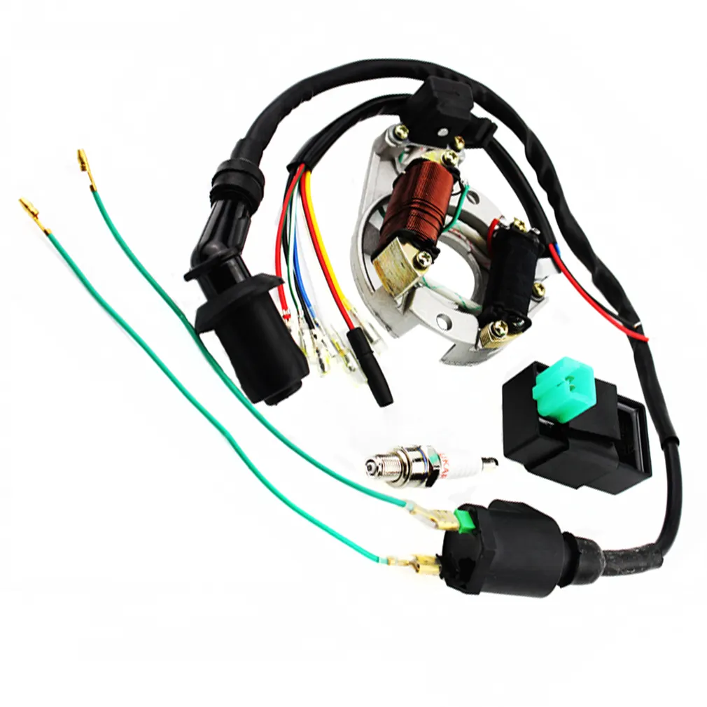 GOOFIT Ignition Rebuild Kit Replacement for 50cc 70cc 90cc 110cc 125cc ATV Stator CDI Coil Plug