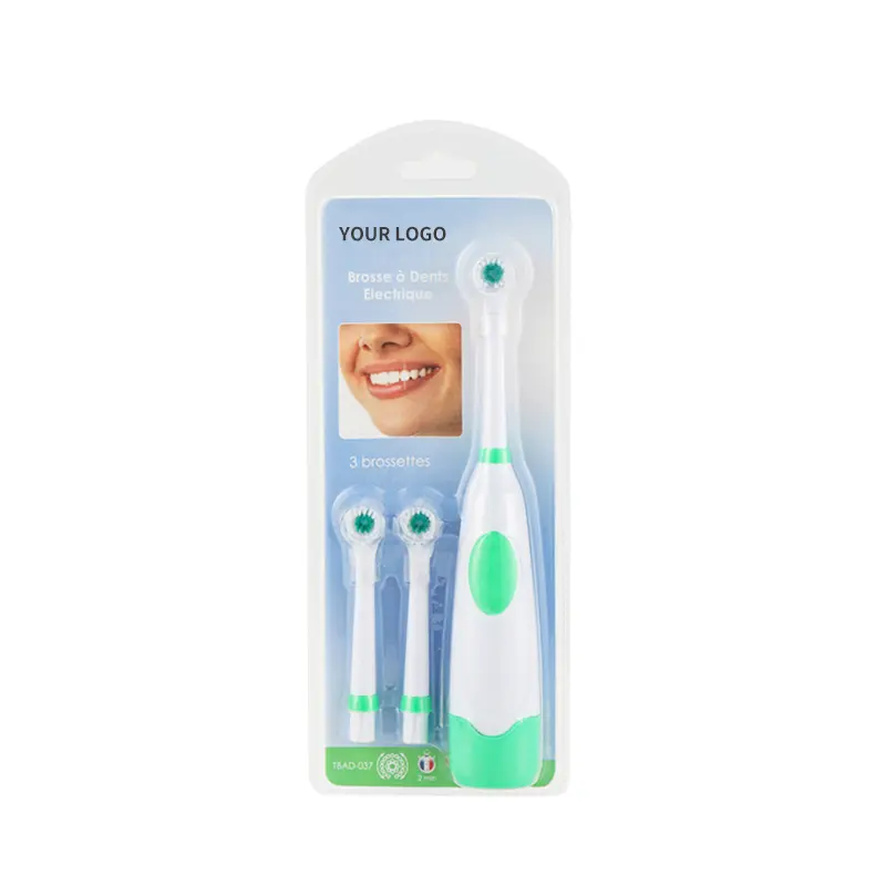 Brosse à dents électrique cadeau de promotion avec ensemble de famille nettoyant brosse à dents électrique