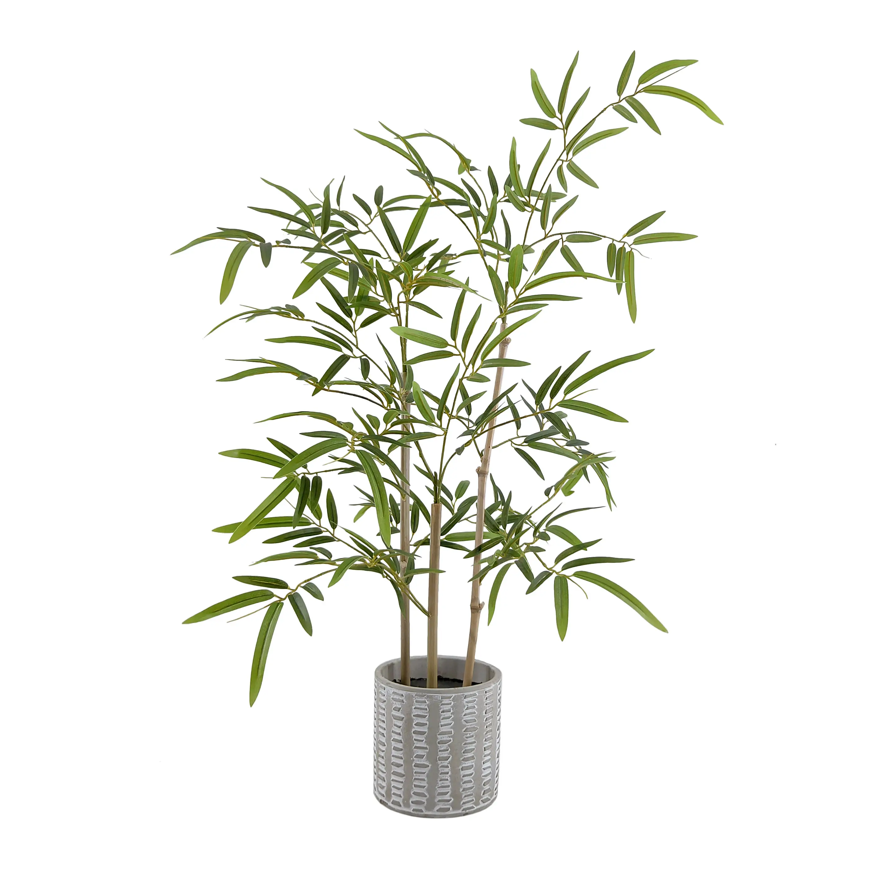 Plantas artificiales de bambú para decoración del hogar, arte de pared de casa, plantas decorativas simulan plantas verdes, venta al por mayor