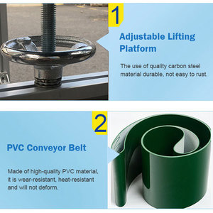 Belt Conveyor Industrial Pvc Conveyor <strong>System</strong> Machine <strong>Load</strong> <strong>Unload</strong> Belt Conveyor for Food Grain - Product Image 4