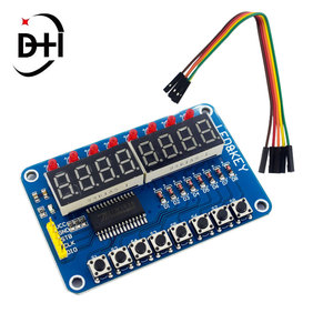 Tm1638キーディスプレイモジュールTm1638ボタンデジタルLED8ビットTm1638モジュールデジタルLEDチューブモジュール - Product Image 4