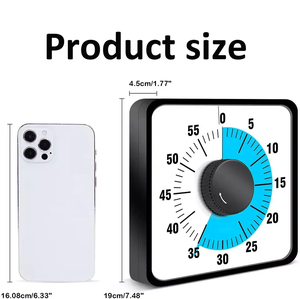 CE & Rohs Timer di produttività cubo da 60 minuti da 7.48 pollici per studiare Timer visivo per bambini - Product Image 2