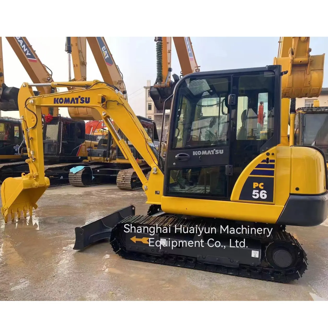 Mini 5 tonnes Offre Spéciale matériel de construction de haute qualité utilisé pelle piste Komatsu PC56-7 hydraulique