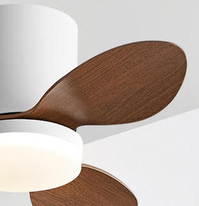 Lámpara de ventilador de techo LED regulable 3Cct personalizada con luz 110-120V función reversible de diseño moderno de lujo y control remoto