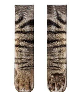 Toptan özel baskı süblimasyon kedi ayak çorap 3D termal Transfer baskılı çorap - Product Image 1