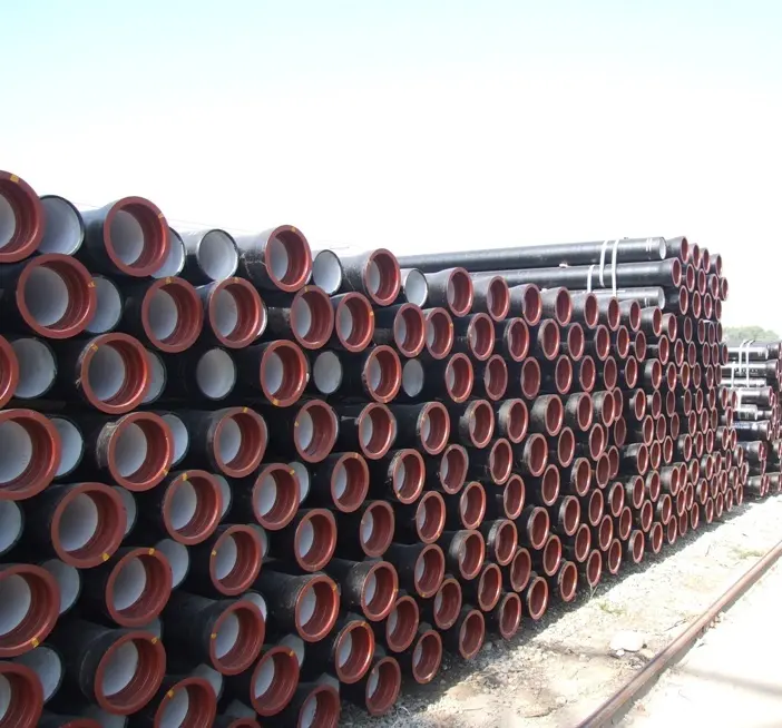 Tubos de hierro para suministro de agua, tubería de hierro dúctil profesional, redondo, hierro fundido, China