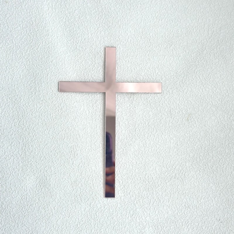 Cruz 10*15 cm oro rosa