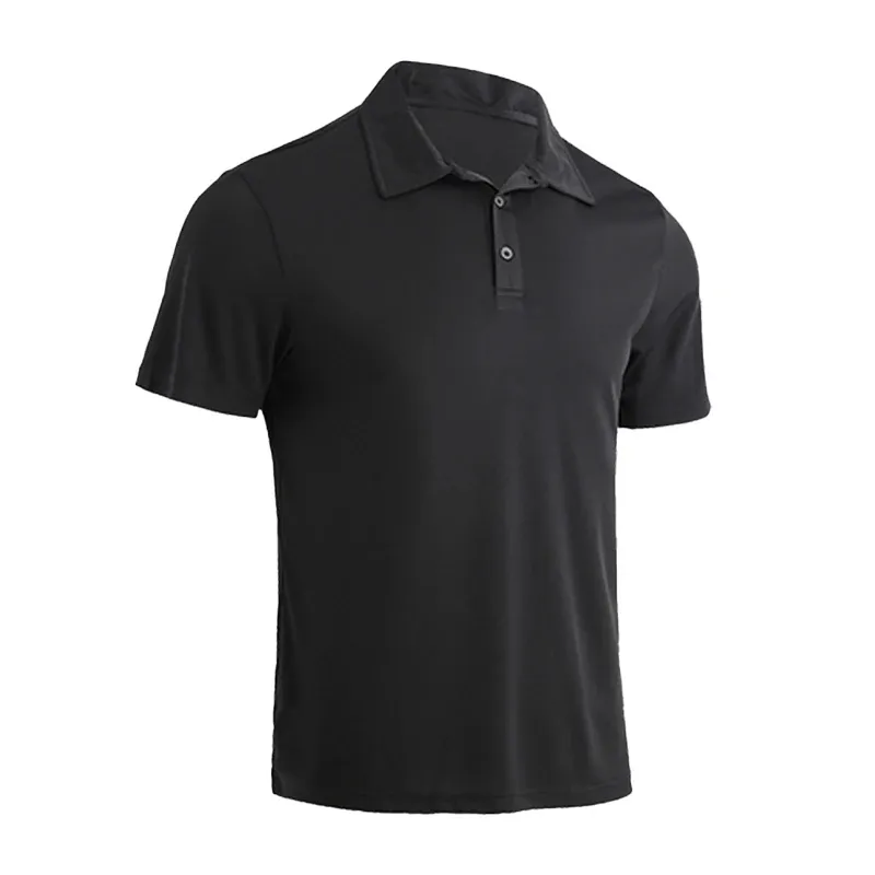 Camisetas polo masculinas de secagem rápida respirável tamanho EUA e UE com logotipo de impressão por sublimação camisas polo de mangas curtas