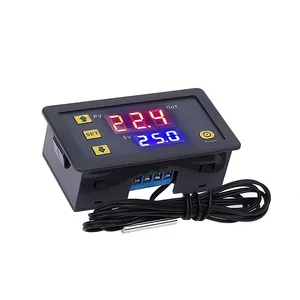 Mini W3230 línea de sonda Control de temperatura Digital termostato de pantalla LED con instrumento de Control de calor/refrigeración 12V 24V 110-220V - Product Image 4