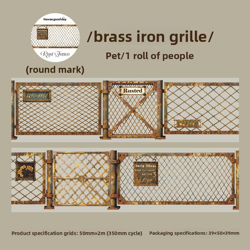 B Brass Iron Barrier green
