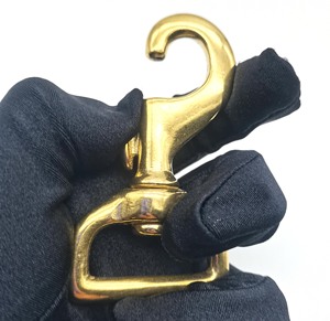狗项圈五金实心黄铜按扣钩重型狗带旋转钩和狗扣制造 - Product Image 3
