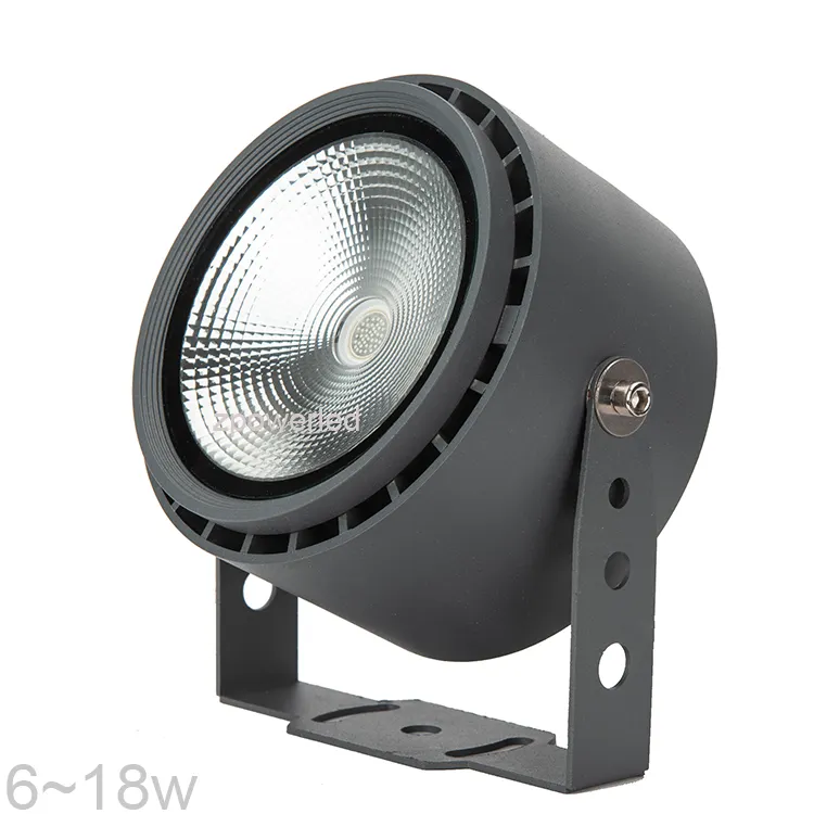 Projetor led ip66 à prova d'água, novo design, para áreas externas, 10w, cob, inundação