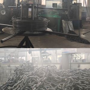 20Mn2 22mm G80 zinciri yüksek mukavemetli alaşımlı çelik damla dövme kaynaklı yapı konteyner kaldırma zinciri ile çinko ve düz kaplama - Product Image 5