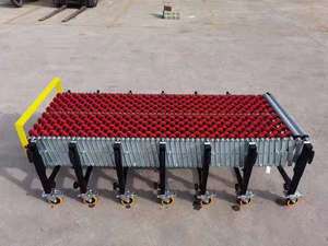 Hochwertiger flexibler Teleskop förderer aus PVC-Skate rad für das Entladen von LKW-Containern - Product Image 6