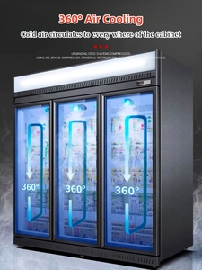 4-<span class=keywords><strong>superstore</strong></span> hiển thị dọc sử dụng trở lại thanh cửa kính hiển thị trường hợp tủ đông cho rau và trái cây - Product Image 6