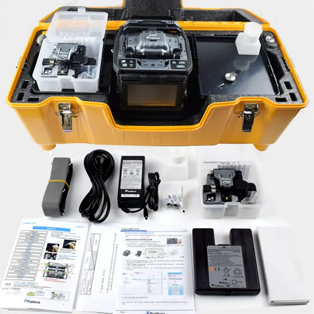 Tecnologia de alinhamento de núcleo do japão original, máquina de fusão fsm 88s, emenda de fibra óptica