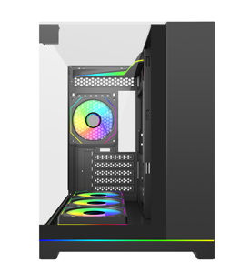 PCケースATX 3面強化ガラスUSB 3.0 HDオーディオコンピュータデスクトップケース - Product Image 3