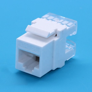Para panel de conexión de placa frontal 180 grados UTP Cat6 Jack Keystone módulo Modular Jack Keystone Jack RJ45 módulo - Product Image 4